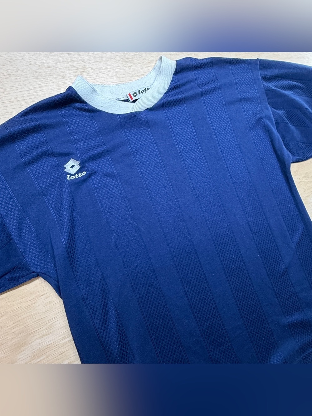 Vintage 90s Lotto Italia Soccer Jersey Shirt Blue Made in USA - XL
Description:
